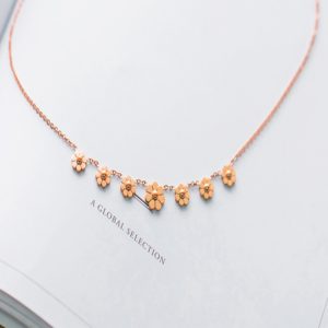 Titanium Steel Rose Gold Ornaments Necklace