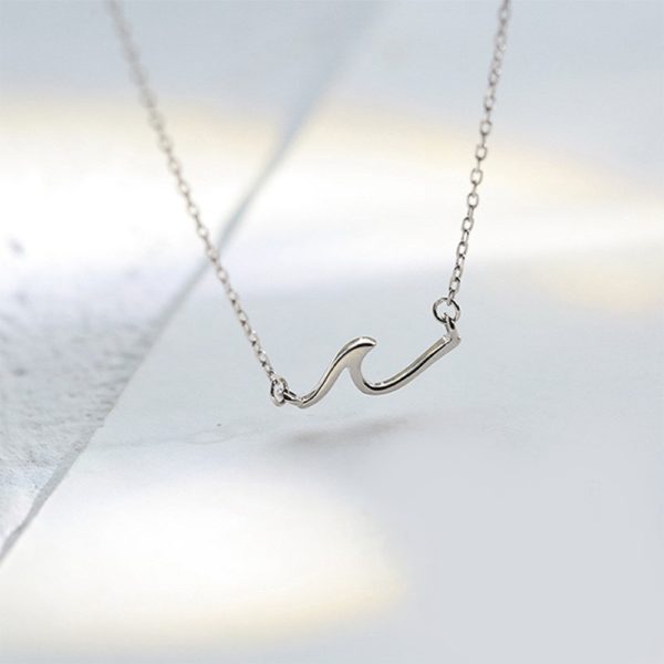 Sterling Silver Wave Necklace