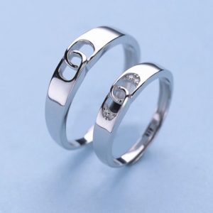 Chained Love Open Adjustable Ring